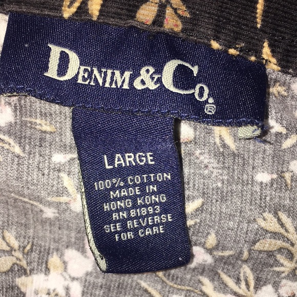 Demin & Co. Corduroy Flower Longsleeve - Picture 7 of 11